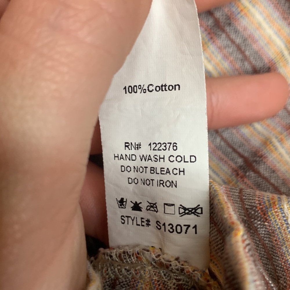 Crop Ruffle Plaid Flannel Print Tank Top Weatern Country Rustic Mustard Seed M - Picture 9 of 11